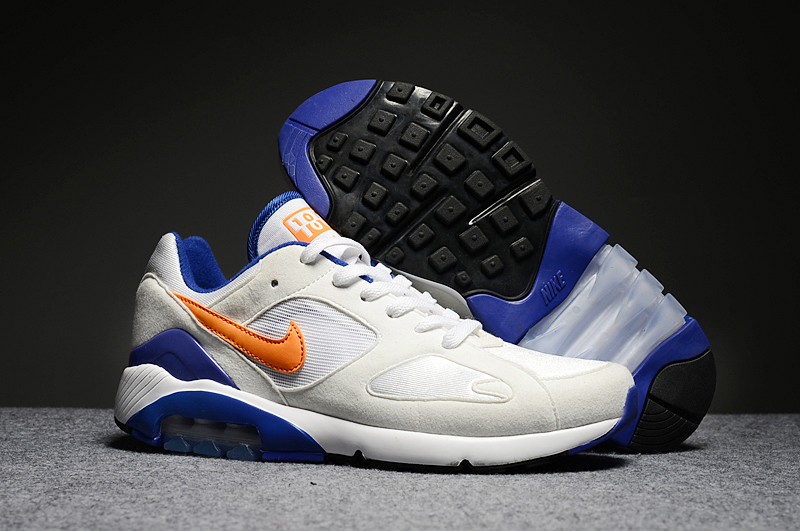 New Nike Air Max 180 White Blue Yellow - Click Image to Close